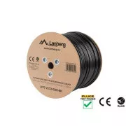 LANBERG LAN KABEL CAT.5E FTP 305M FIKSNI ZUNANJI CU ČRN FLUKE IZROČEN