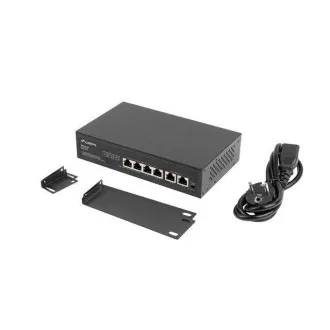 STIKALO LANBERG 4X 100MB POE /2X 100MB BREZ UPRAVLJANJA 10"/19" HITRI ETHERNET 60W