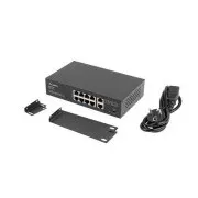 LANBERG STIKALO 8X 100MB POE /2X 1GB BREZ UPRAVLJANJA RACK 10"/19" GIGABITNI ETHERNET 120W