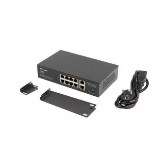 LANBERG STIKALO 8X 100MB POE /2X 1GB BREZ UPRAVLJANJA RACK 10"/19" GIGABITNI ETHERNET 120W