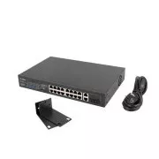 STIKALO LANBERG 16X 100MB POE /2X 1GB/1X SFP NEVODENO STOJALO 10" IN 19" GIGABITNI ETHERNET 150W
