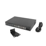LANBERG STIKALO 16X 100MB POE /2X 1GB/1X SFP RACK 19" BREZ UPRAVLJANJA GIGABITNI ETHERNET 250W