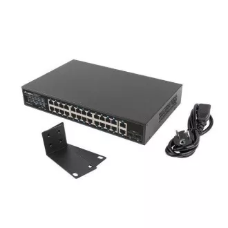 STIKALO LANBERG 24X 1GB POE /2X GB 2X SFP RACK 19" GIGABITNI ETHERNET 360W