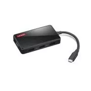 Lenovo Dock CONS - Lenovo 100 - potovalni USB-C (največ 100 W), 3x USB-A, 1x HDMI, 1x VGA