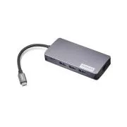 Lenovo Dock CONS - Lenovo 150 - potovalni USB-C (največ 100 W), 1x USB-C, 3x USB-A, 1x HDMI, 1x VGA, 1x RJ45, 1x bralnik TF/SD