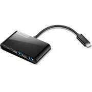 Lenovo Hub Select 4-portni USB-C, 2x USB-A   2x USB-C, črn
