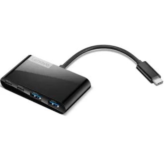 Lenovo Hub Select 4-portni USB-C, 2x USB-A   2x USB-C, črn