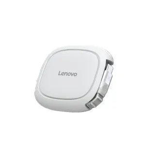 Lenovo 240 W USB-C kabel z navijalom = navijalni napajalni in podatkovni kabel USB-C–USB-C v beli barvi