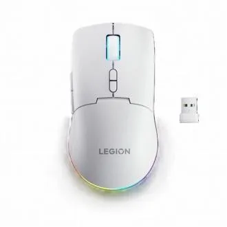 Lenovo Legion M220 Wireless RGB Gaming Mouse – igralna miška z RGB osvetlitvijo, tremi načini povezave, v beli barvi Lenovo Legion M220 Wireless RGB Gaming Mouse – igralna miška z RGB osvetlitvijo, tremi načini povezave, v beli barvi