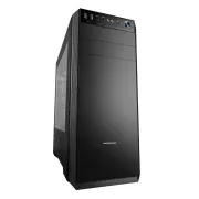Modecom PC gaming ohišje OBERON PRO BLACK MIDI, 2x USB 3.0, 2x USB 2.0, audio HD, črno, brez napajalnika