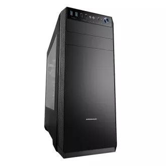 Modecom PC gaming ohišje OBERON PRO BLACK MIDI, 2x USB 3.0, 2x USB 2.0, audio HD, črno, brez napajalnika