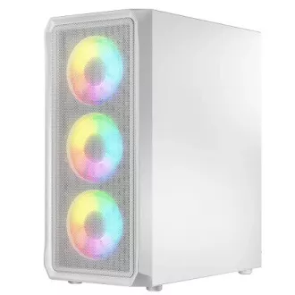 LOGIC PC ohišje Portos ARGB MIDI 1x USB 3.0, 2x USB 2.0   avdio, belo, brez napajalnika