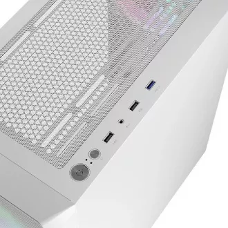 LOGIC PC ohišje Portos ARGB MIDI 1x USB 3.0, 2x USB 2.0   avdio, belo, brez napajalnika