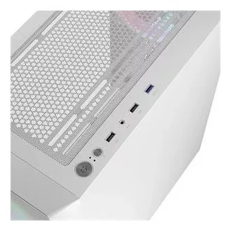 LOGIC PC ohišje Portos ARGB MIDI 1x USB 3.0, 2x USB 2.0   avdio, belo, brez napajalnika