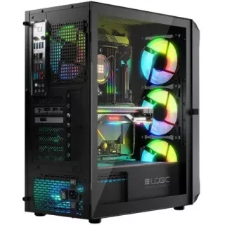 LOGIC PC ohišje Portos ARGB MIDI 1x USB 3.0, 2x USB 2.0 avdio, črno, brez napajalnika LOGIC PC ohišje Portos ARGB MIDI 1x USB 3.0, 2x USB 2.0 avdio, črno, brez napajalnika