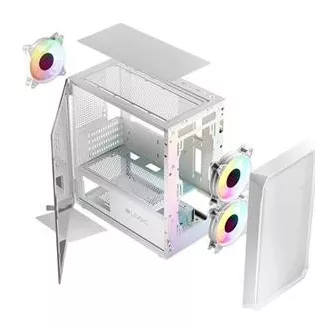 LOGIC PC ohišje Portos ARGB MINI 1x USB 3.0, 2x USB 2.0 avdio, belo, brez napajalnika LOGIC PC ohišje Portos ARGB MINI 1x USB 3.0, 2x USB 2.0 avdio, belo, brez napajalnika