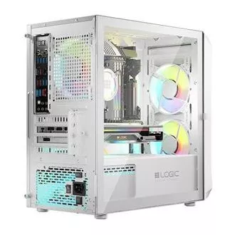 LOGIC PC ohišje Portos ARGB MINI 1x USB 3.0, 2x USB 2.0 avdio, belo, brez napajalnika LOGIC PC ohišje Portos ARGB MINI 1x USB 3.0, 2x USB 2.0 avdio, belo, brez napajalnika