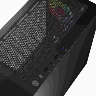 LOGIC PC ohišje Portos ARGB MINI 1x USB 3.0, 2x USB 2.0 avdio, črno, brez napajalnika LOGIC PC ohišje Portos ARGB MINI 1x USB 3.0, 2x USB 2.0 avdio, črno, brez napajalnika