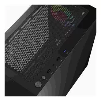 LOGIC PC ohišje Portos ARGB MINI 1x USB 3.0, 2x USB 2.0 avdio, črno, brez napajalnika LOGIC PC ohišje Portos ARGB MINI 1x USB 3.0, 2x USB 2.0 avdio, črno, brez napajalnika