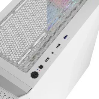 LOGIC PC ohišje Aramis ARGB MIDI 1x USB 3.0, 2x USB 2.0   avdio, belo, brez napajalnika