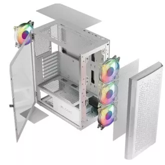 LOGIC PC ohišje Aramis ARGB MIDI 1x USB 3.0, 2x USB 2.0   avdio, belo, brez napajalnika