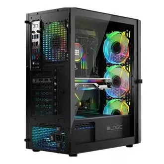 LOGIC PC ohišje Aramis ARGB MIDI 1x USB 3.0, 2x USB 2.0 avdio, črno, brez napajalnika LOGIC PC ohišje Aramis ARGB MIDI 1x USB 3.0, 2x USB 2.0 avdio, črno, brez napajalnika