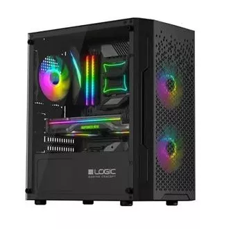 LOGIC PC ohišje Aramis ARGB MINI 1x USB 3.0, 2x USB 2.0 avdio, črno, brez napajalnika LOGIC PC ohišje Aramis ARGB MINI 1x USB 3.0, 2x USB 2.0 avdio, črno, brez napajalnika