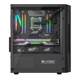 LOGIC PC ohišje Aramis ARGB MINI 1x USB 3.0, 2x USB 2.0 avdio, črno, brez napajalnika LOGIC PC ohišje Aramis ARGB MINI 1x USB 3.0, 2x USB 2.0 avdio, črno, brez napajalnika