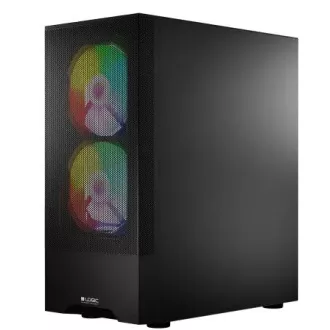 LOGIC PC ohišje Arya ARGB MIDI 1x USB 3.0, 2x USB 2.0   avdio, črno, brez napajalnika