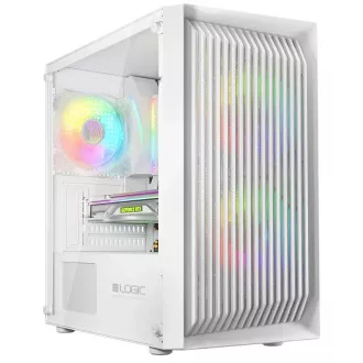 LOGIC PC ohišje Atos ARGB MINI 1x USB 3.0, 2x USB 2.0 avdio, belo, brez napajalnika LOGIC PC ohišje Atos ARGB MINI 1x USB 3.0, 2x USB 2.0 avdio, belo, brez napajalnika