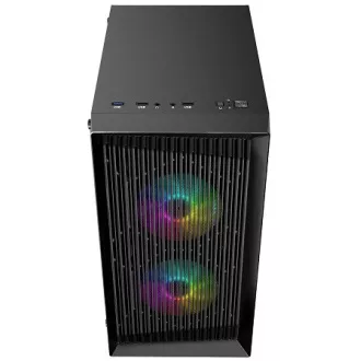 LOGIC PC ohišje Atos ARGB MINI 1x USB 3.0, 2x USB 2.0   avdio, črno, brez napajalnika