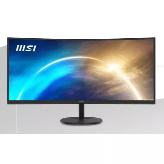 MSI monitor PRO MP341CQ, 34" ukrivljen /3440x1440 (UWQHD)/VA LED/1ms/3000:1/300cd/m2/100Hz /2 x HDMI/DP/črna MSI monitor PRO MP341CQ, 34" ukrivljen /3440x1440 (UWQHD)/VA LED/1ms/3000:1/300cd/m2/100Hz /2 x HDMI/DP/črna