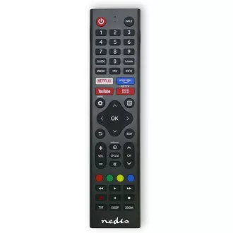 Nedis TVRC45HIBK - nadomestni daljinski upravljalnik | Hi-Sense TV | Predprogramiran | Črn