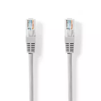 Nedis CCGL85230GY50 - Omrežni kabel CAT6 | Vtič RJ45 | Vtič RJ45 | U/UTP | 5,00 m | Okrogel | PVC | Siva | Nalepka