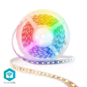 Nedis WIFILS52CRGBW Wi-Fi Smart LED Strip | Več barv | SMD | 5,00 m | IP21 | 2700 - 6500K | 960 lm | Android / IOS