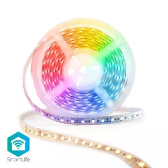 Nedis WIFILS52CRGBW Wi-Fi Smart LED Strip | Več barv | SMD | 5,00 m | IP21 | 2700 - 6500K | 960 lm | Android / IOS