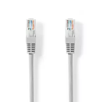 Nedis CCGL85230GY20 - Omrežni kabel CAT6 U/UTP | Vtič RJ45 | Vtič RJ45 | 2,00 m | Okrogel | PVC | Siva