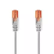 Nedis CCGL85230GY150 - Omrežni kabel CAT6 U/UTP | Vtič RJ45 - Vtič RJ45 | 15,00 m | Okrogel | PVC | Siva