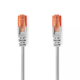 Nedis CCGL85230GY150 - Omrežni kabel CAT6 U/UTP | Vtič RJ45 - Vtič RJ45 | 15,00 m | Okrogel | PVC | Siva