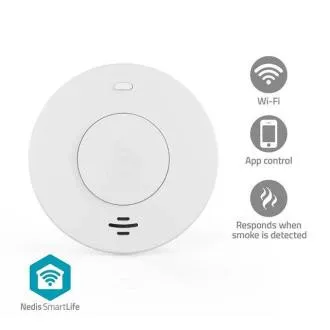 Nedis WIFIDS30WT SmartLife detektor dima | Napajanje z baterijo | Življenjska doba senzorja: 10 let | 85 dB | Bela Nedis WIFIDS30WT SmartLife detektor dima | Napajanje z baterijo | Življenjska doba senzorja: 10 let | 85 dB | Bela