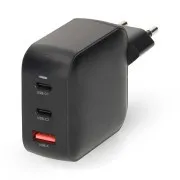 Nedis WCGPD45W100WT – Mrežni polnilnik | 45 W | GaN | PD3.0 | Funkcija hitrega polnjenja | 2 izhoda | 2x USB-C | Bela
