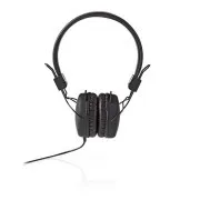 Nedis HPWD1101BK – Slušalke s kablom | Prek ušes | 3,5 mm | Dolžina kabla: 1,20 m | Črne