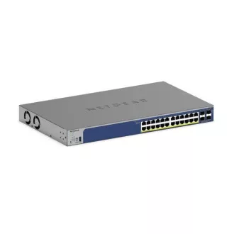Netgear 24-portno gigabitno ethernetno stikalo, PoE , pametno stikalo, 4 vrata SFP  (190 W) - GS728TXP