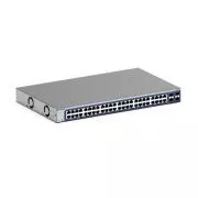Netgear 48xGbE, pametno stikalo, 2 kombinirani vhodi Copper/SFP, 2 namenski vhoda SFP - GS748T