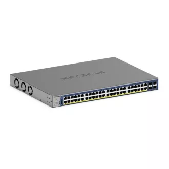 Netgear 48-portno gigabitno ethernetno stikalo, PoE , pametno stikalo, upravljanje v oblaku, 4 vrata SFP  (380 W) - GS752TXP