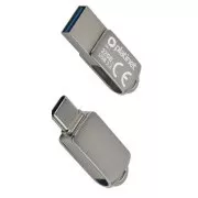 PLATINET flash disk USB 3.2 METAL WATERPROOF DUAL USB-C USB-A 64GB
