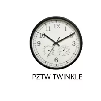 PLATINETNA ZAMENJAVA TWINKLE Ura, tihi mehanizem, higrometer in termometer