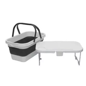 PLATINET KOŠARA ZA PIKNIK 47X29X23,5 CM, 16L, ZLOŽLJIVA, S POKROVOM 2V1 / MIZA BELO-SIVA PLATINET KOŠARA ZA PIKNIK 47X29X23,5 CM, 16L, ZLOŽLJIVA, S POKROVOM 2V1 / MIZA BELO-SIVA