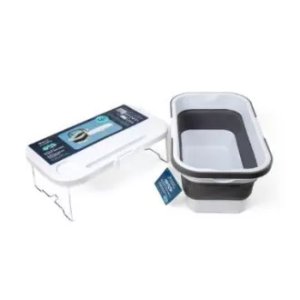 PLATINET KOŠARA ZA PIKNIK 47X29X23,5 CM, 16L, ZLOŽLJIVA, S POKROVOM 2V1 / MIZA BELO-SIVA PLATINET KOŠARA ZA PIKNIK 47X29X23,5 CM, 16L, ZLOŽLJIVA, S POKROVOM 2V1 / MIZA BELO-SIVA