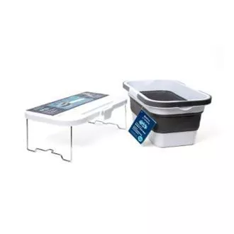 PLATINET KOŠARA ZA PIKNIK 47X29X23,5 CM, 16L, ZLOŽLJIVA, S POKROVOM 2V1 / MIZA BELO-SIVA PLATINET KOŠARA ZA PIKNIK 47X29X23,5 CM, 16L, ZLOŽLJIVA, S POKROVOM 2V1 / MIZA BELO-SIVA